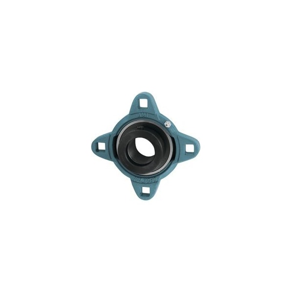 SINGLE ROW BALL BEARING - 1-11/16 WIDE ECCENTRIC COLLAR MALLEABLE 4-BOLT FLANGE